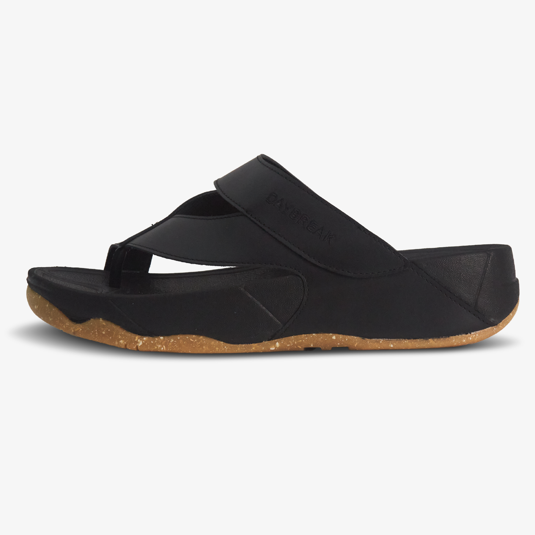 DAYBREAK Softwood Toe-Post Sandal Black