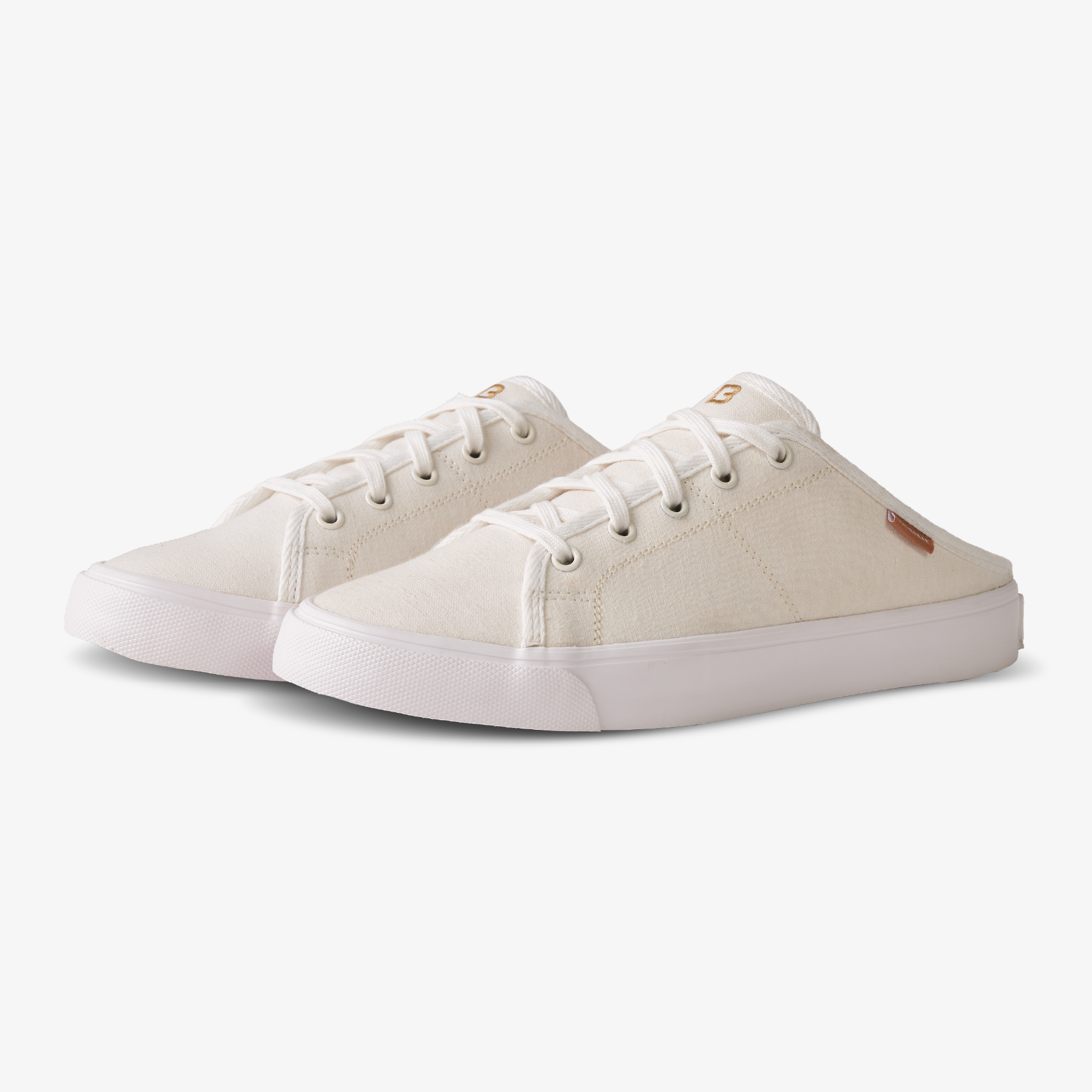 DAYBREAK Viride Mules Natural White