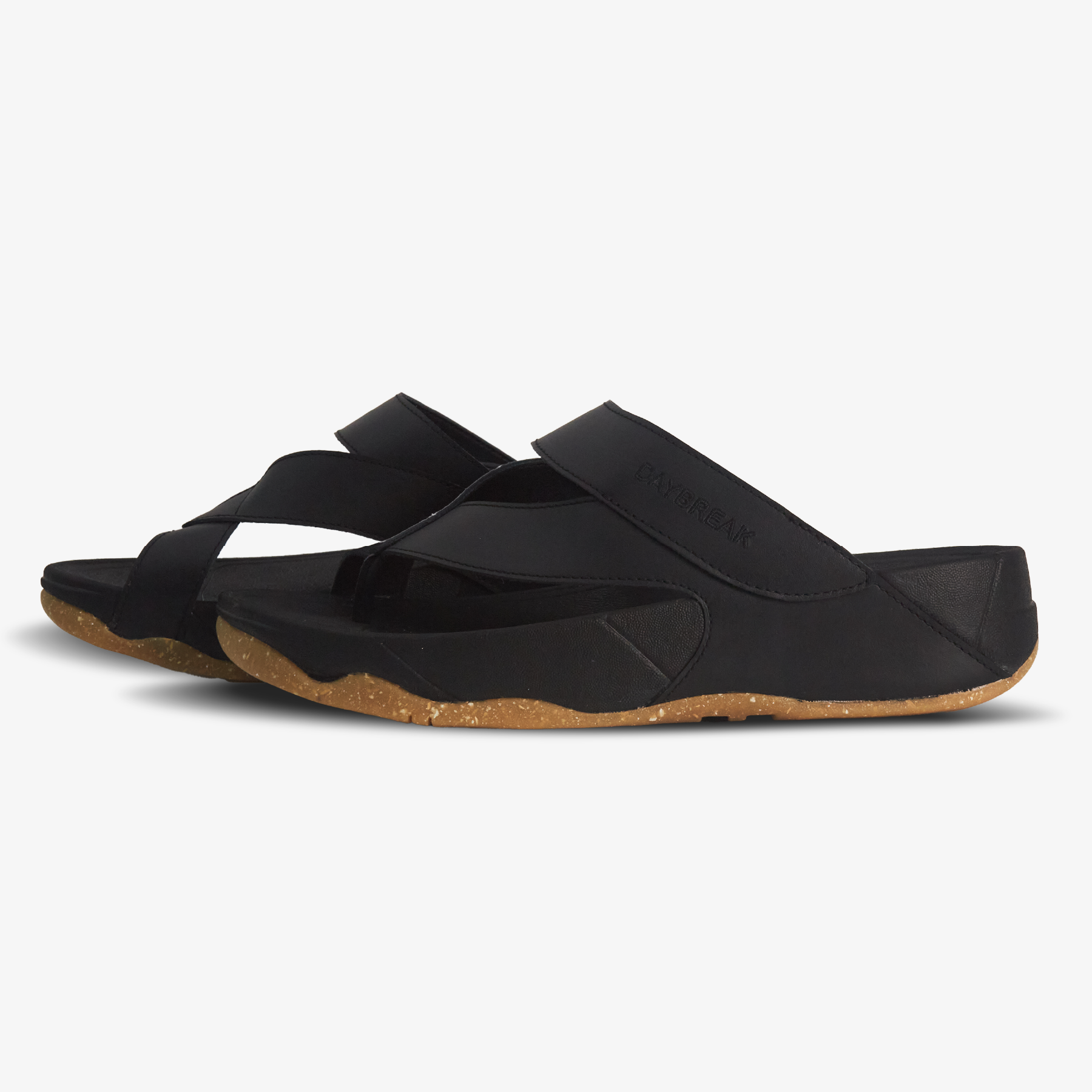 DAYBREAK Softwood Toe-Post Sandal Black