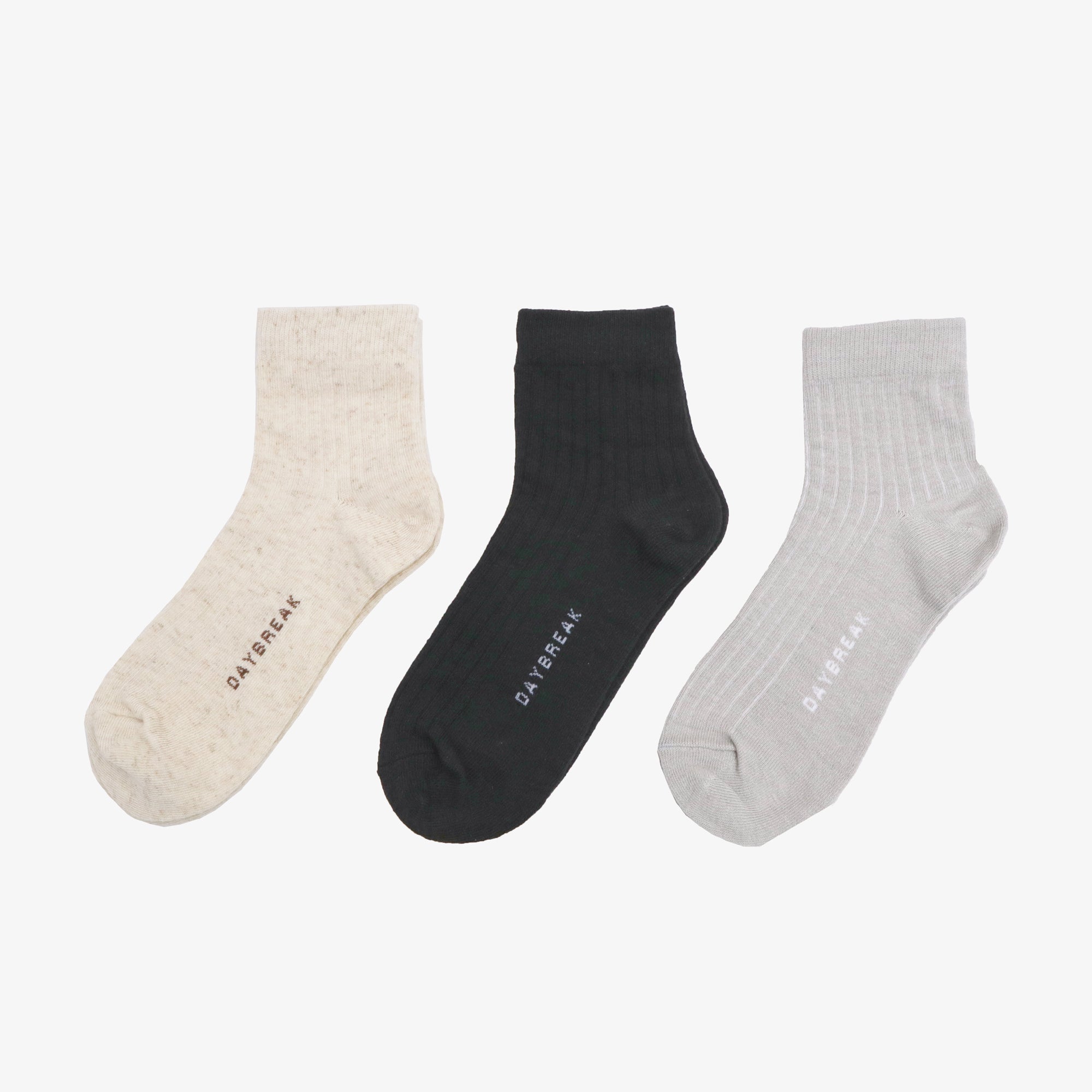 DAYBREAK Hemp Sock Normal Low Cut 3 pairs package