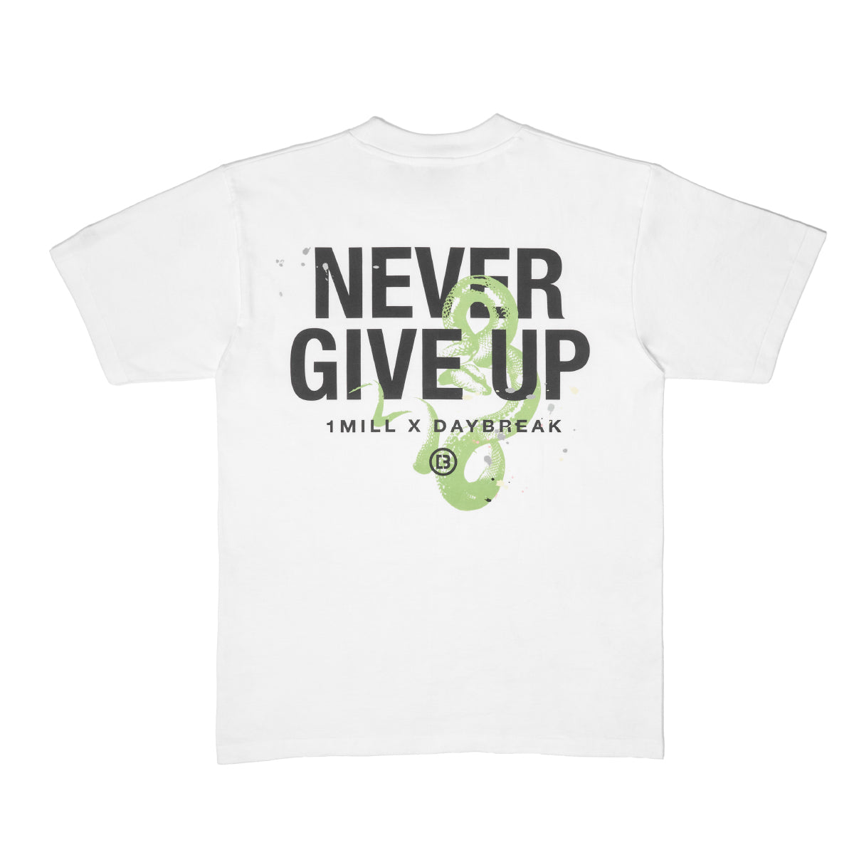 NEVER GIVE UP T-Shirt (White)