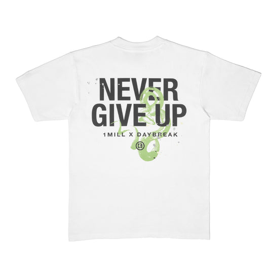 NEVER GIVE UP T-Shirt (White)