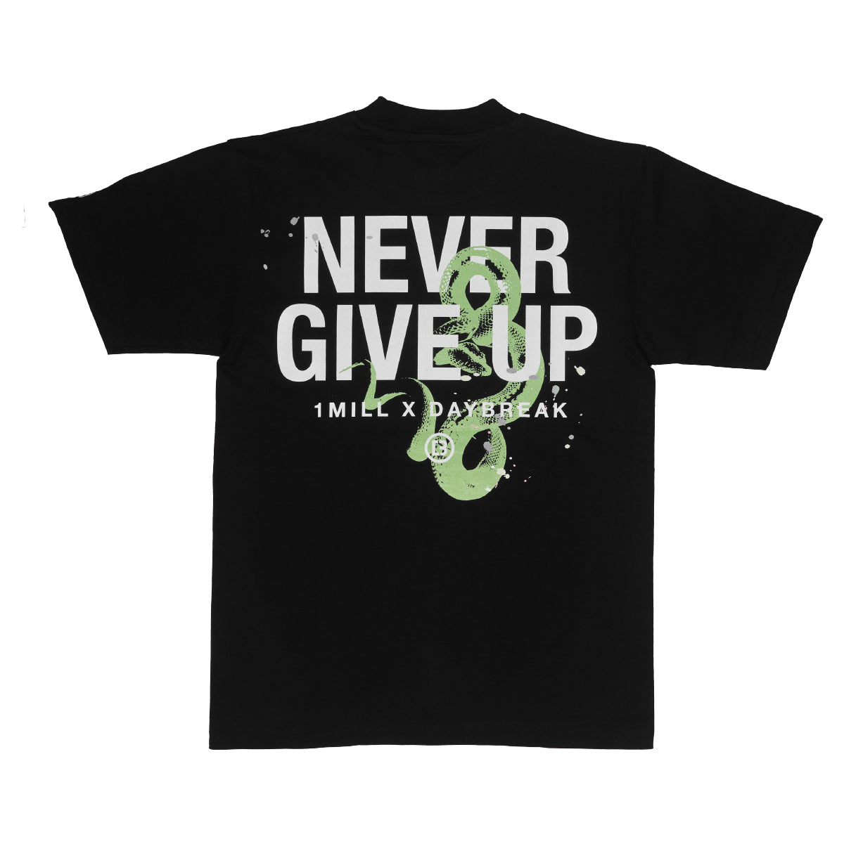 NEVER GIVE UP T-Shirt (Black)