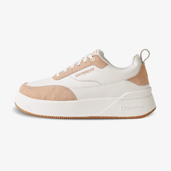 DAYBREAK T-City Platform One Suede Autumn White