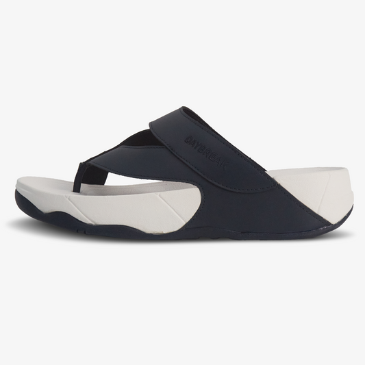 DAYBREAK Softwood Toe-Post Sandal White Blue