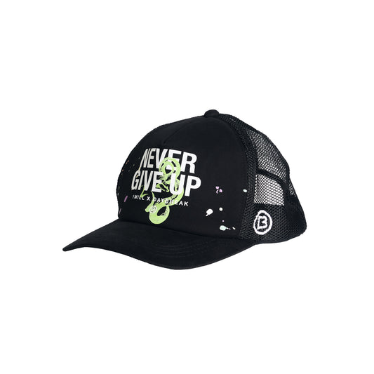 NEVER GIVE UP Trucker Cap